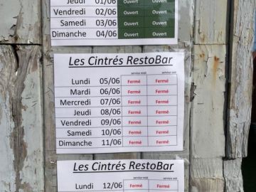 Le programme des Cintrés 👇

Nous sommes complet ce soir et demain midi ! Et on privilégie les emportés dimanche soir ! 😋

À très vite 🍟🍕🍔