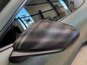 Full covering d’une Porsche taycan en vert kaki mat, bon route à vous 🏎️💨 #porsche#taycan#covering#publiobrest