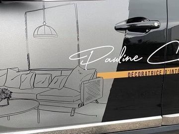 @paulinechelindecoratrice  merci de votre confiance. 
#decoratriceinterieur #marquagevehicule #publiobrest