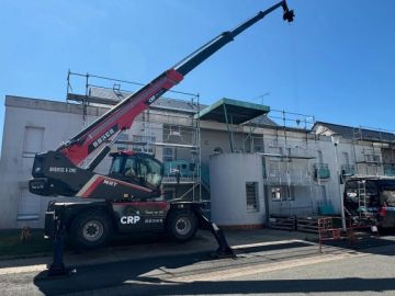Marquage d’une grue mobile de chez CRP Couverture #chantier#marquage#adhésif#bubblefree#publio#brest