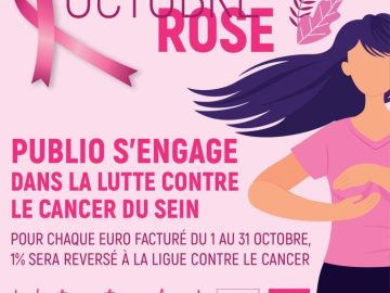 Pour #octobrerose Publio s'engage.
#publiobrest #laliguecontrelecancer #cancerdusein