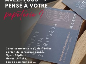 ✉️ Avez-vous pensé à votre papeterie ? 💡

Cartes commerciales, cartes de fidélité, flyers, dépliants, affiches, menus, blocs de commandes…
La papeterie fait...